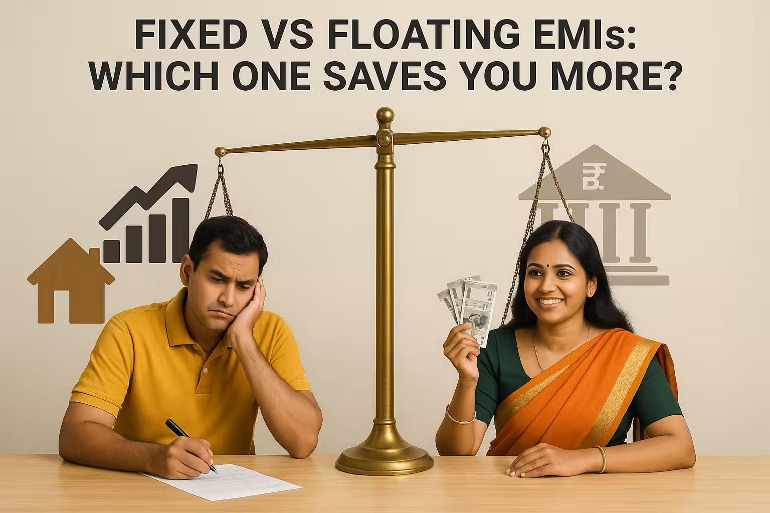 Loan comparison fixed vs floating EMI - loan calculator